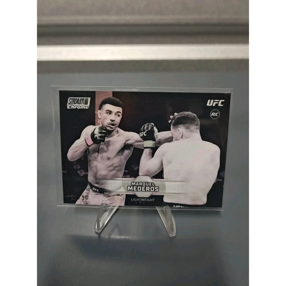 2026 Stadium Club UFC #CB-181 Marquel Mederos Pearl White Chrome /30 RC